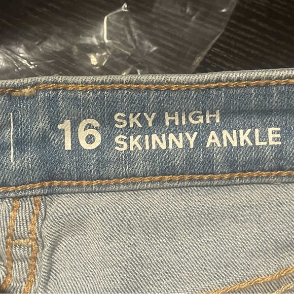 🆕 RESERVED XMS Gap Kids Teen Girls Sky High Rise Skinny Ankle Jeans Wash well - Picture 11 of 12